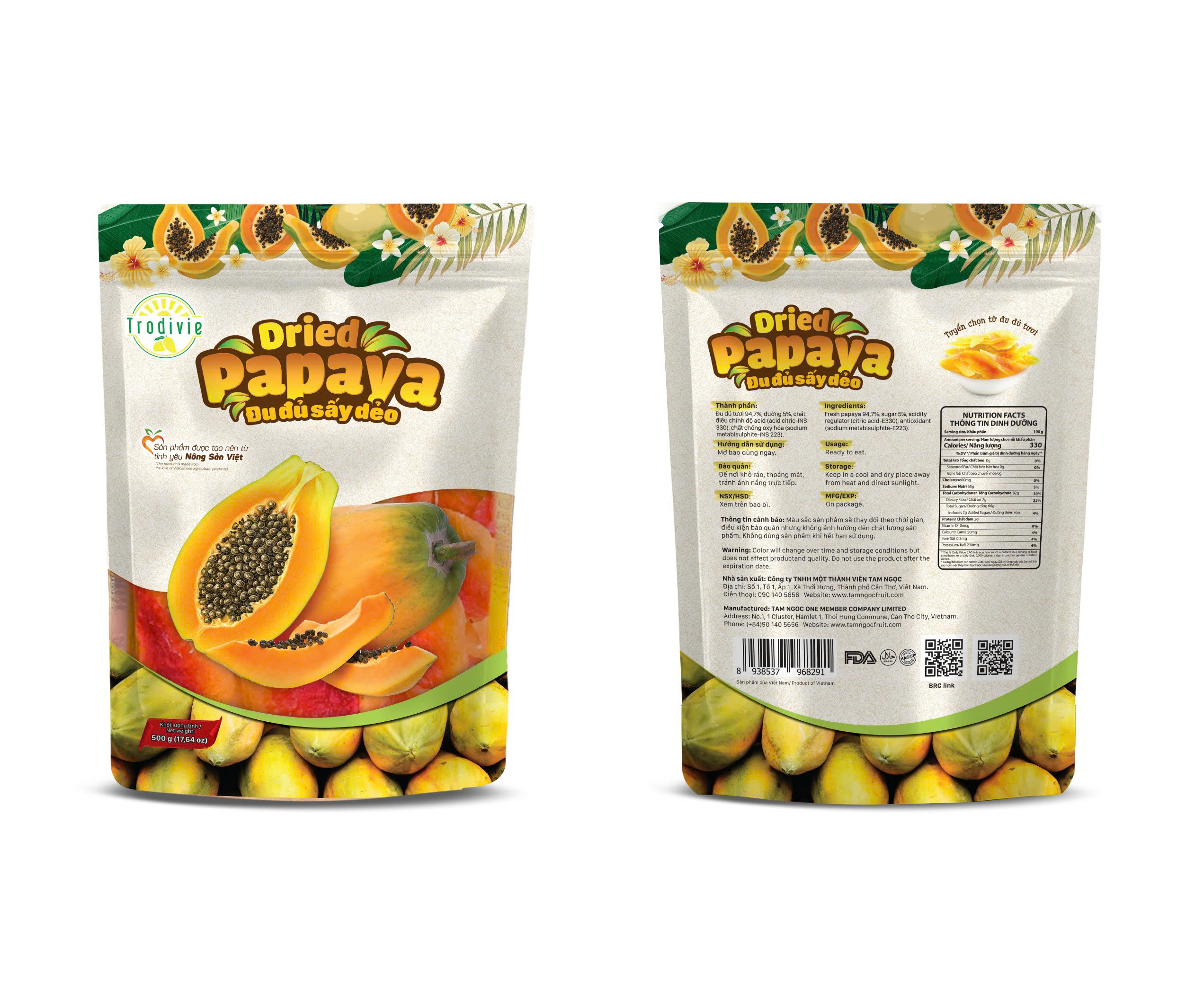 đu đủ sấy dẻo
